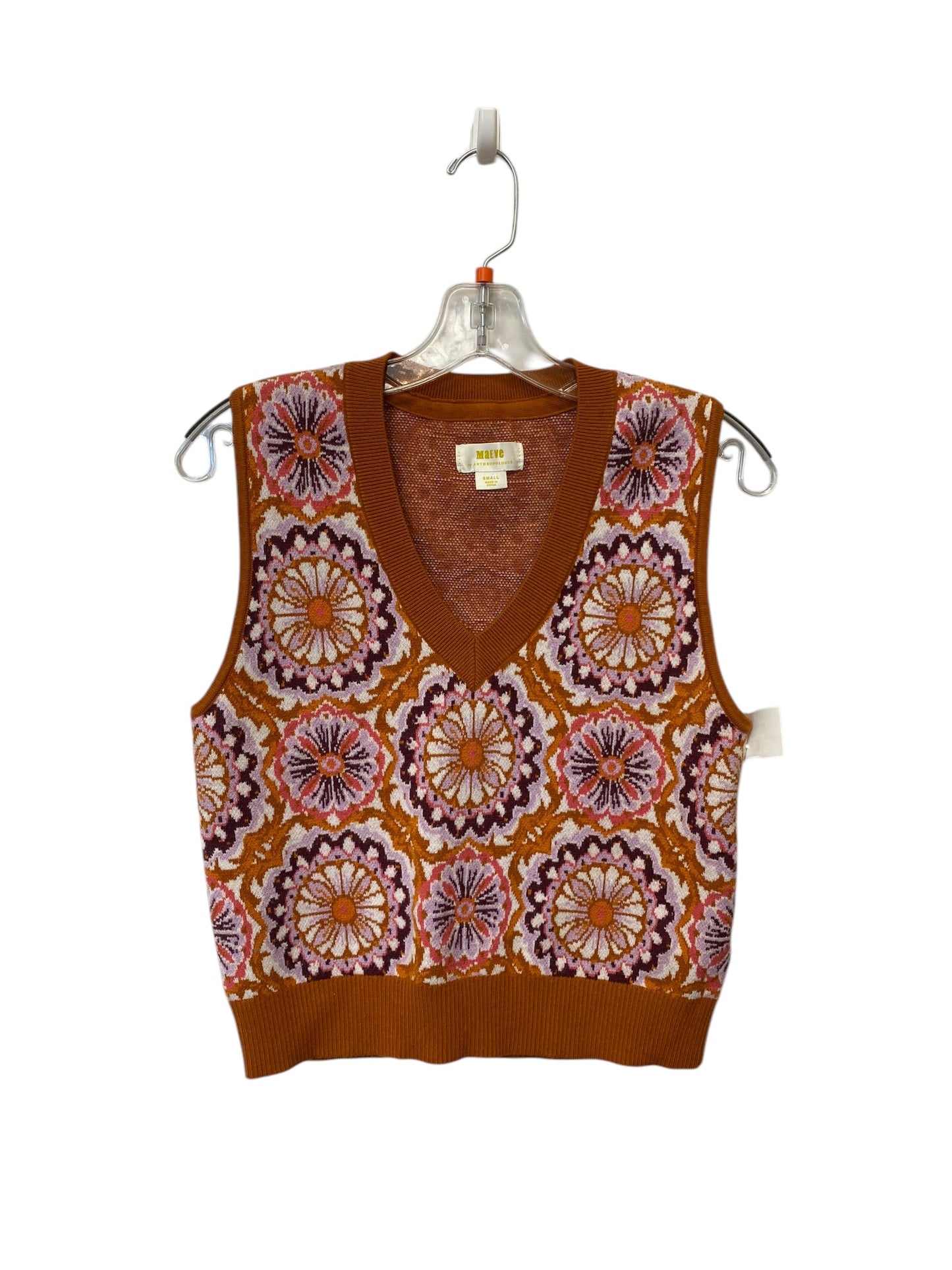 Vest Sweater By Maeve In Multi-colored, Size: S