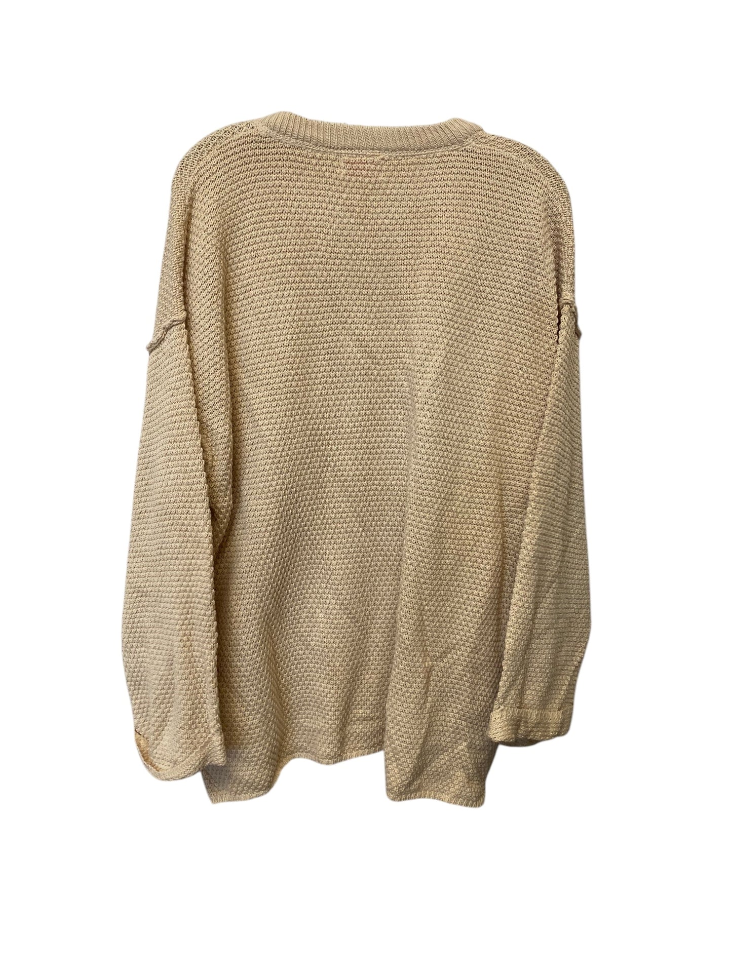 Sweater By Pink Lily In Beige, Size: Xl