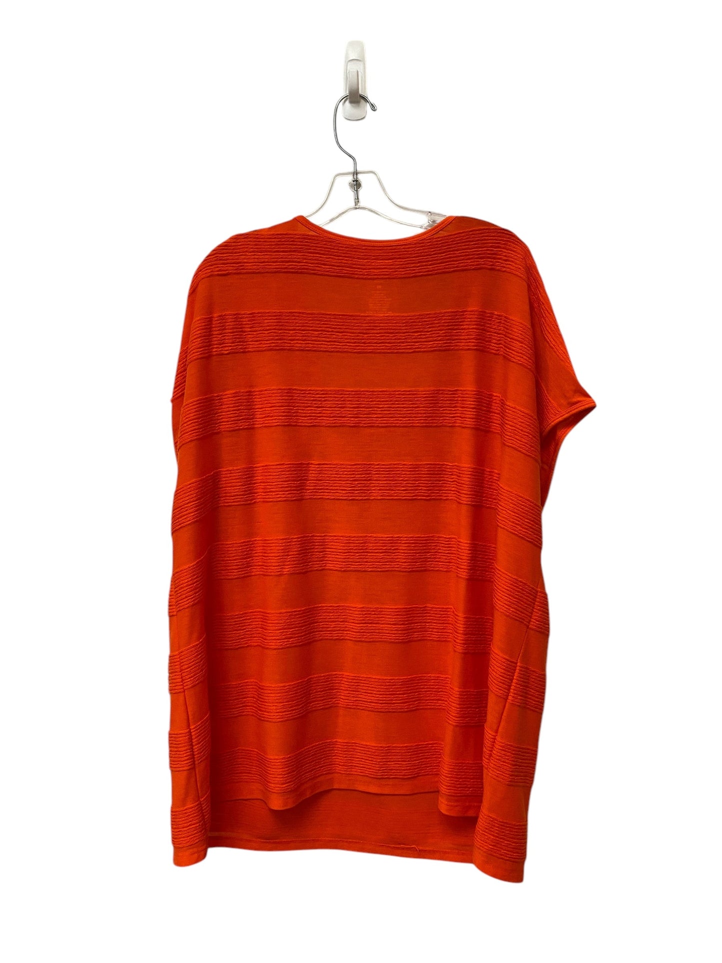 Top Short Sleeve By St Johns Bay In Orange, Size: 3x