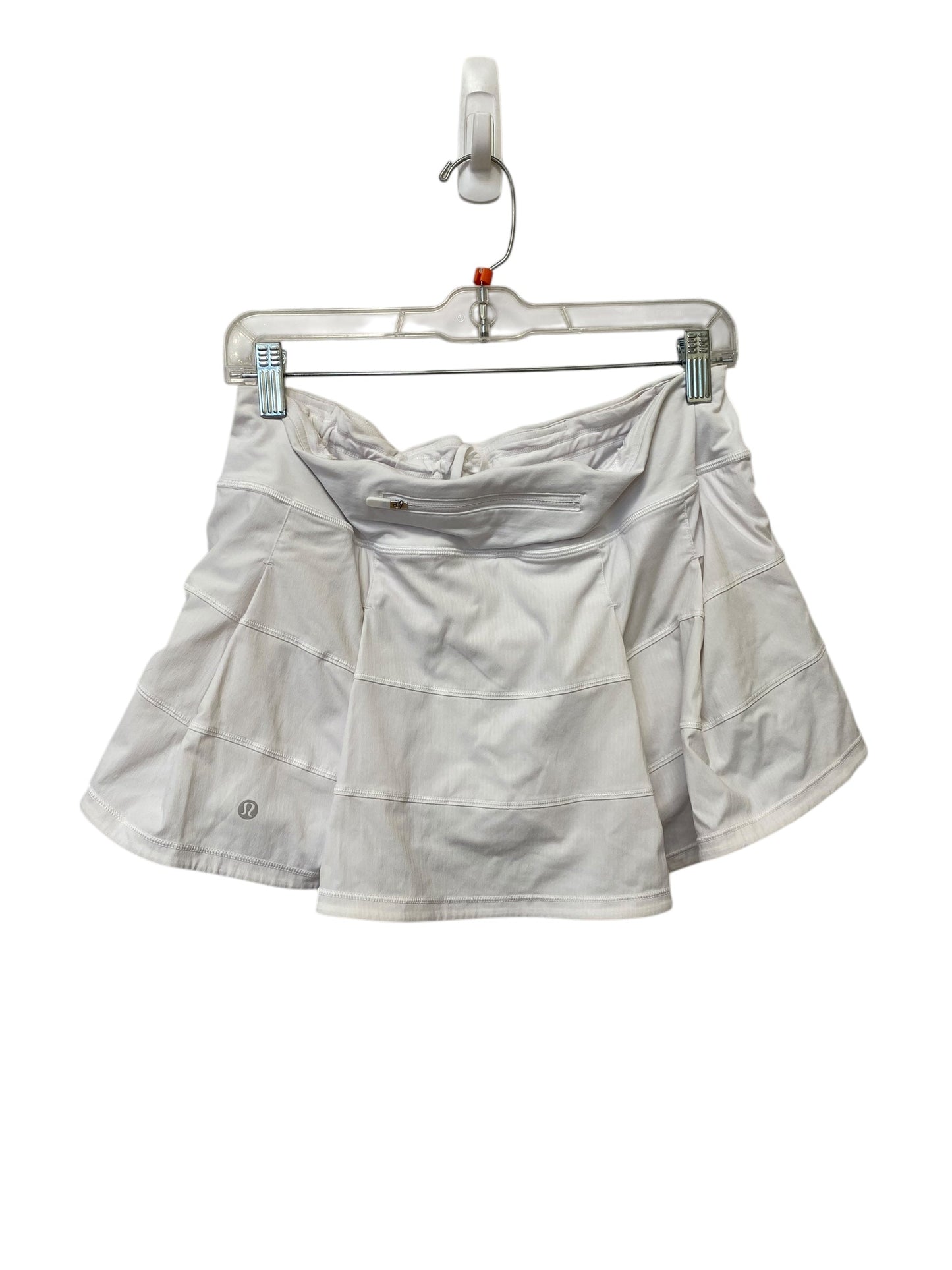 Athletic Skort By Lululemon In White, Size: 10