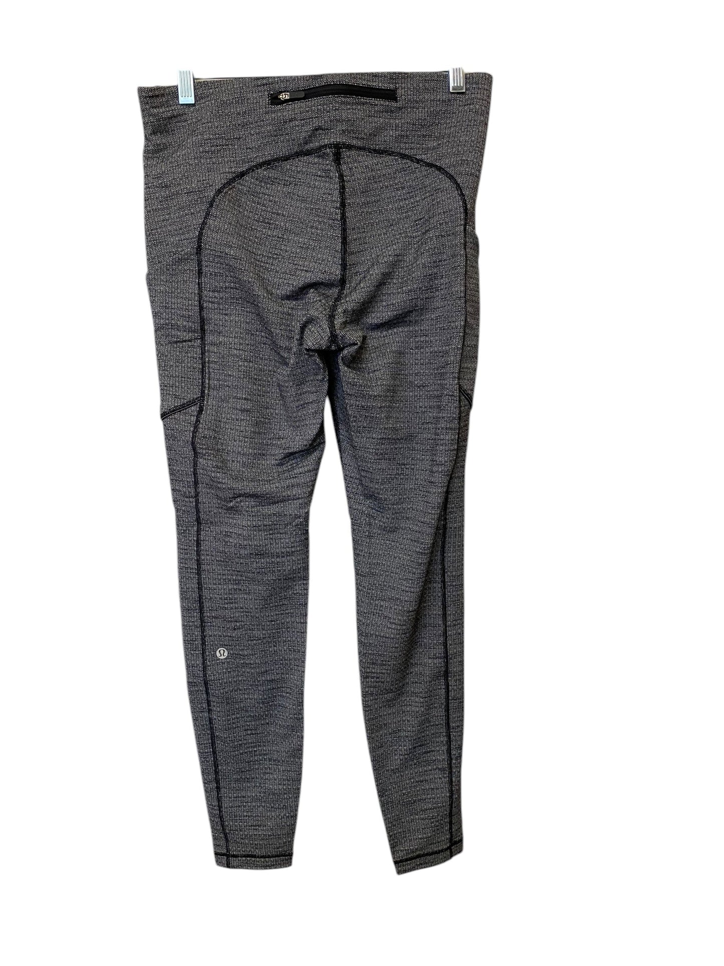 Athletic Leggings By Lululemon In Grey, Size: 10