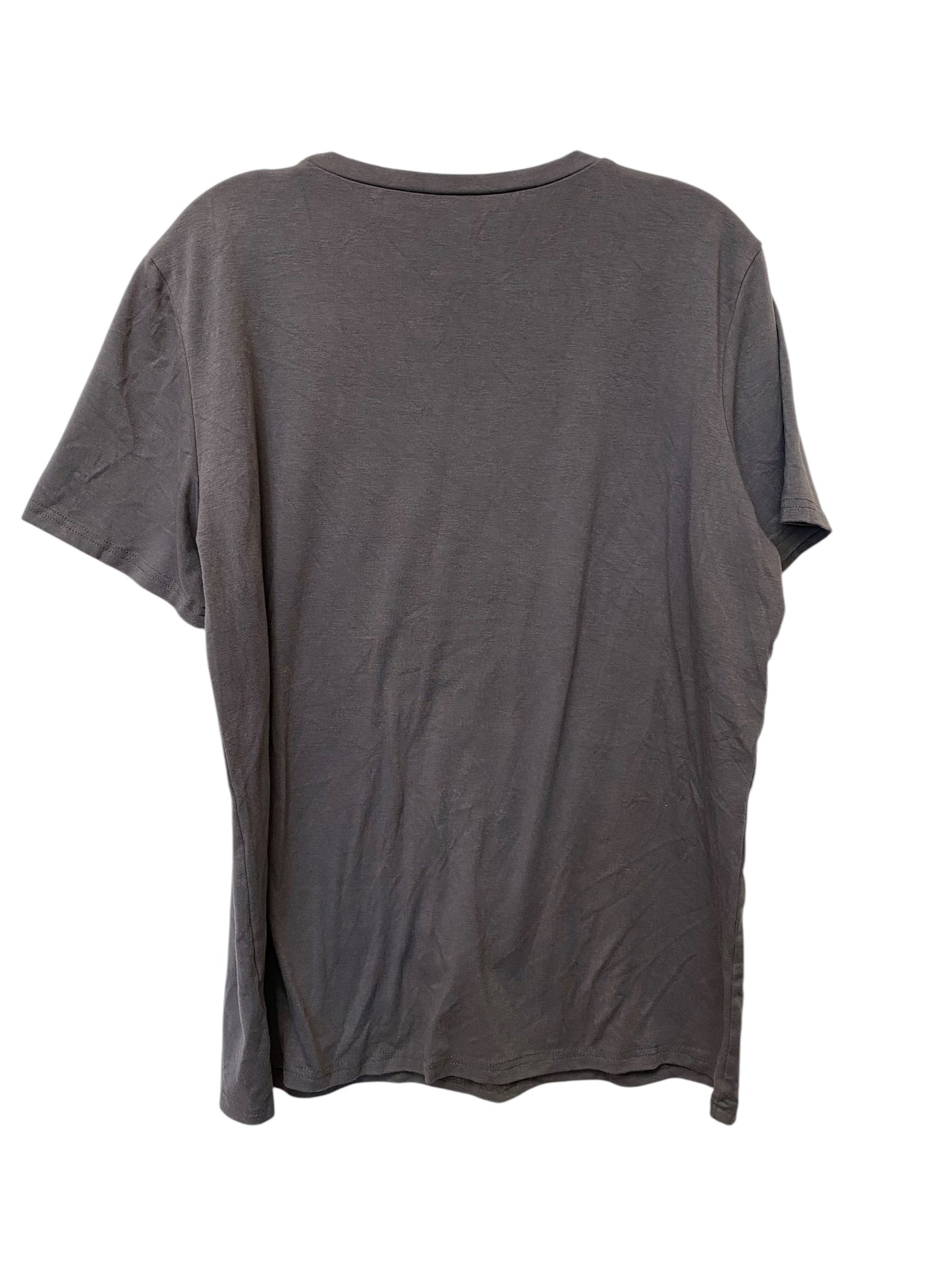 Top Short Sleeve Basic By Clothes Mentor In Grey, Size: Xl