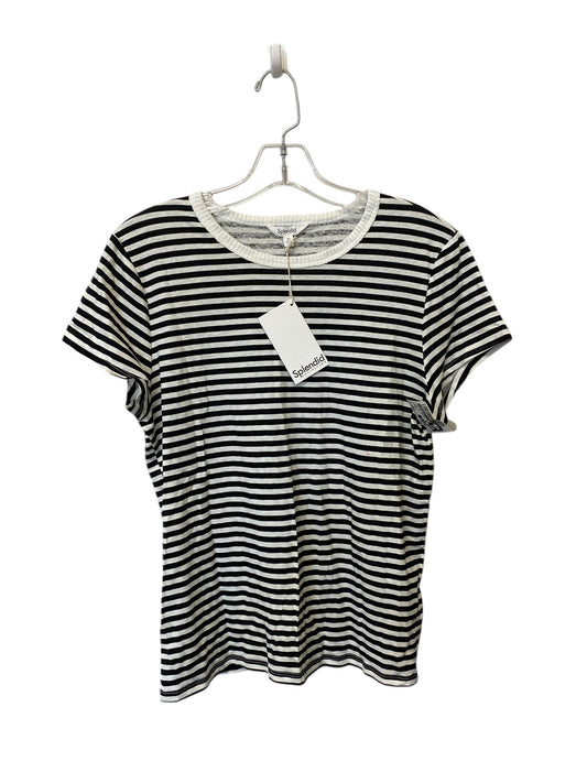 Top Short Sleeve Basic By Splendid In Striped Pattern, Size: Xl