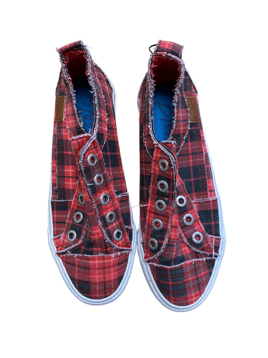 Shoes Flats By Blowfish In Plaid Pattern, Size: 8