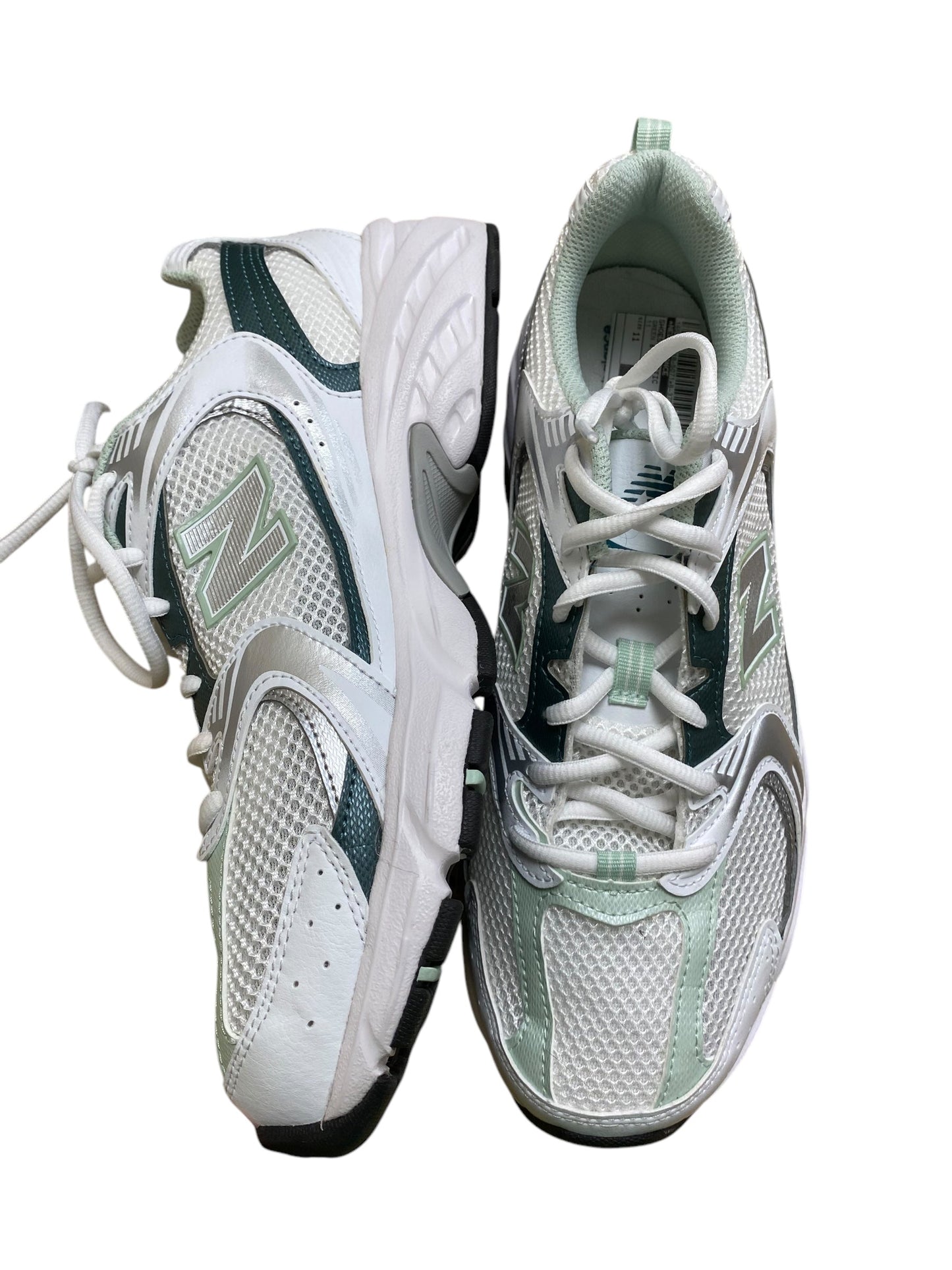 Shoes Athletic By New Balance In Green & White, Size: 11