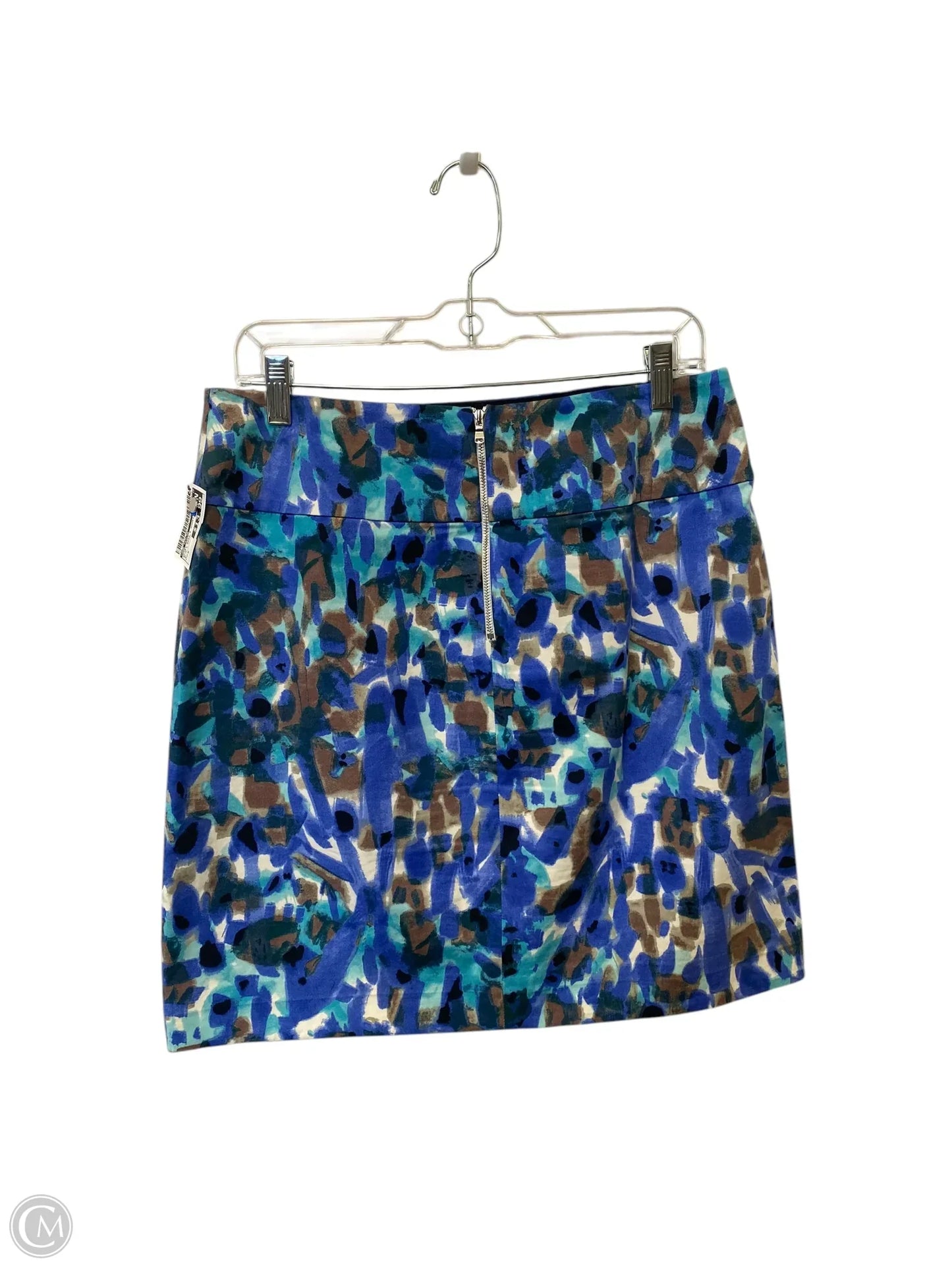 Skirt Mini & Short By Ann Taylor In Blue & Brown, Size: 6