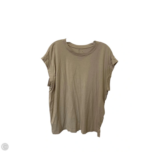 Top Short Sleeve Basic By A New Day In Brown, Size: Xxl