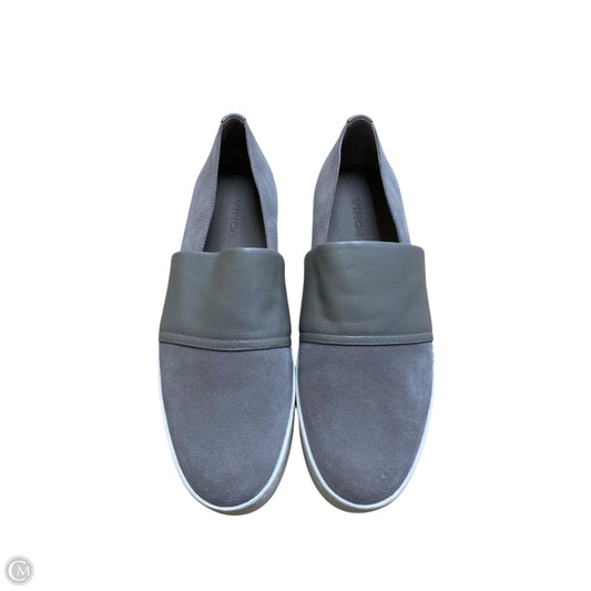 Shoes Flats By Vince In Grey, Size: 7.5