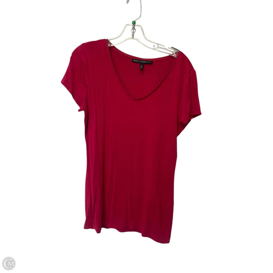 Top Short Sleeve Basic By White House Black Market In Pink, Size: S