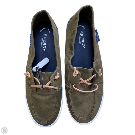 Shoes Flats By Sperry In Green, Size: 9.5