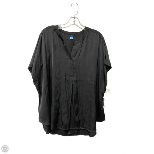 Top Short Sleeve By Old Navy In Black, Size: 2x