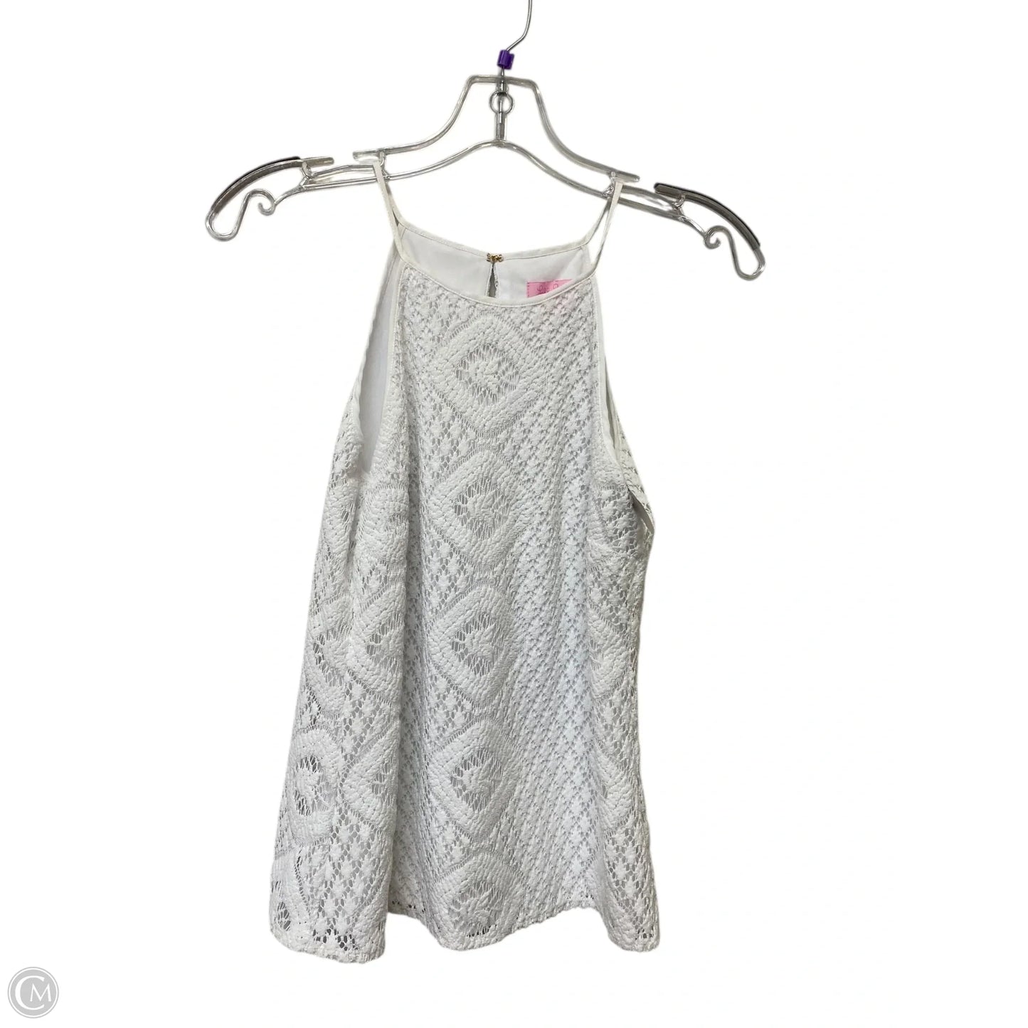 Top Sleeveless Designer By Lilly Pulitzer In White, Size: Xs