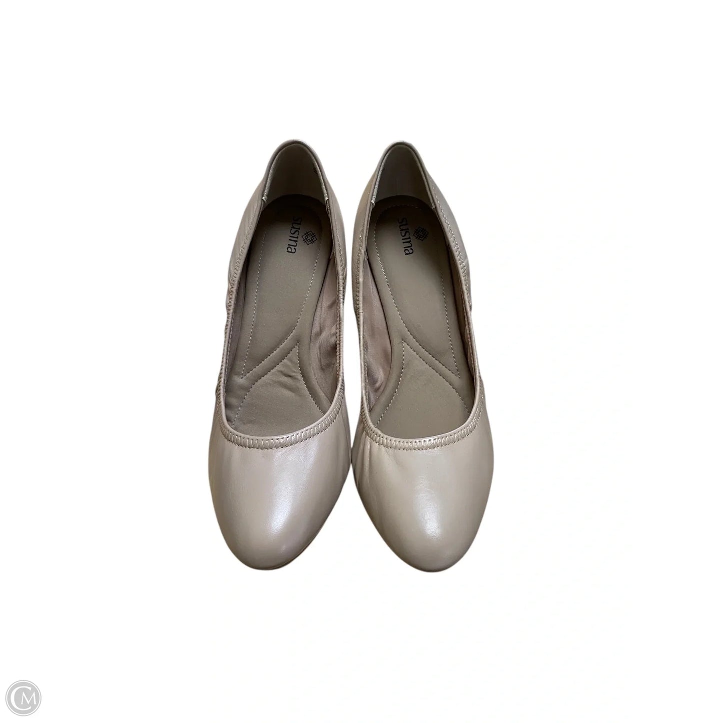 Shoes Heels Wedge By Susina In Beige, Size: 9.5