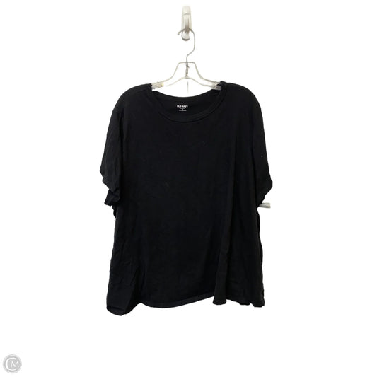 Top Short Sleeve Basic By Old Navy In Black, Size: 4x