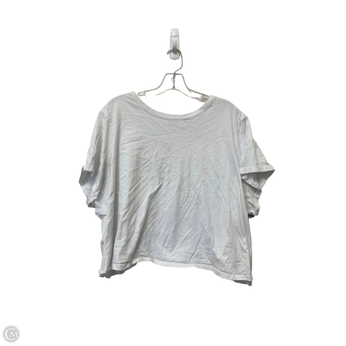 Top Short Sleeve Basic By Old Navy In White, Size: 4x