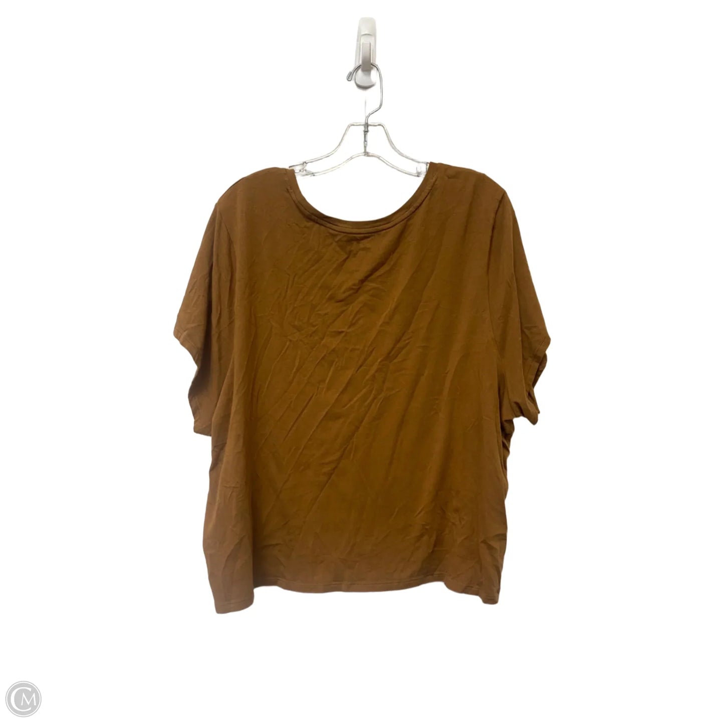 Top Short Sleeve Basic By Old Navy In Brown, Size: 4x