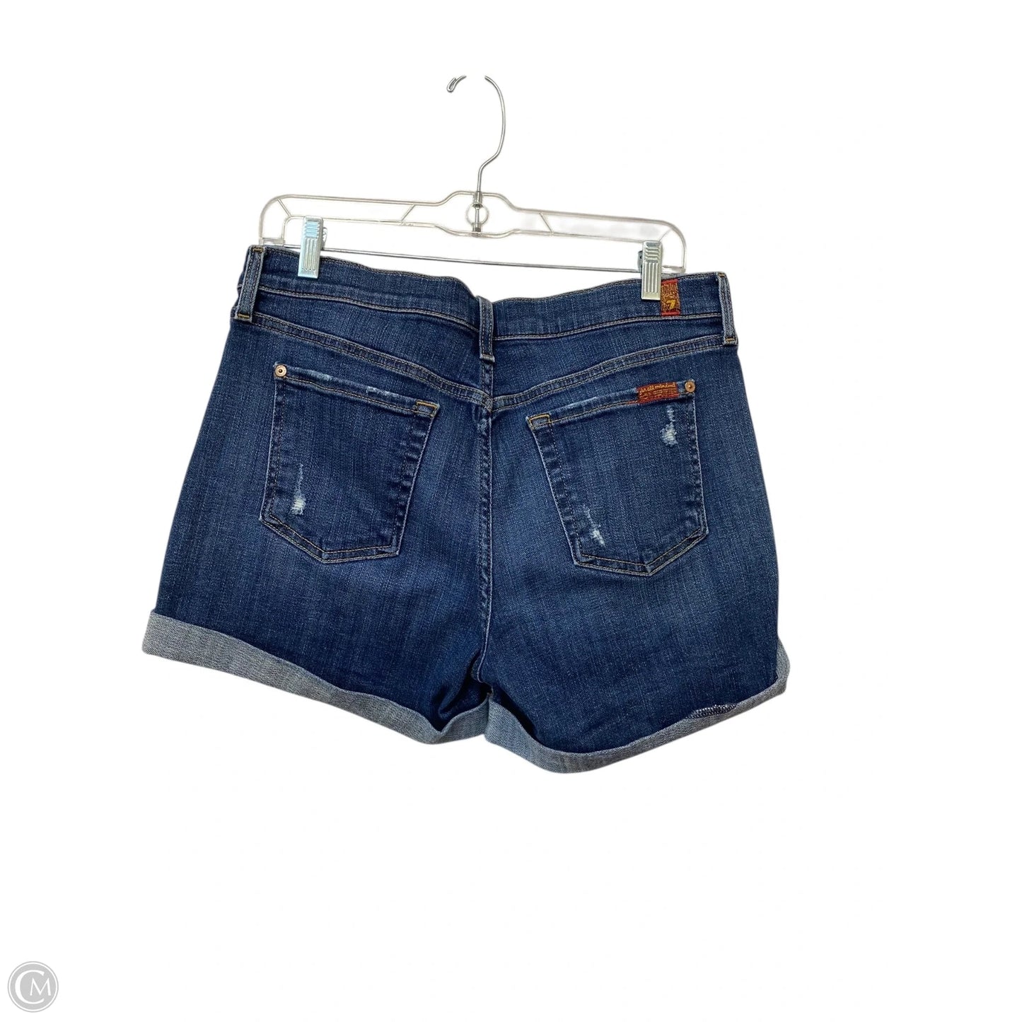 Shorts By 7 For All Mankind In Blue Denim, Size: M