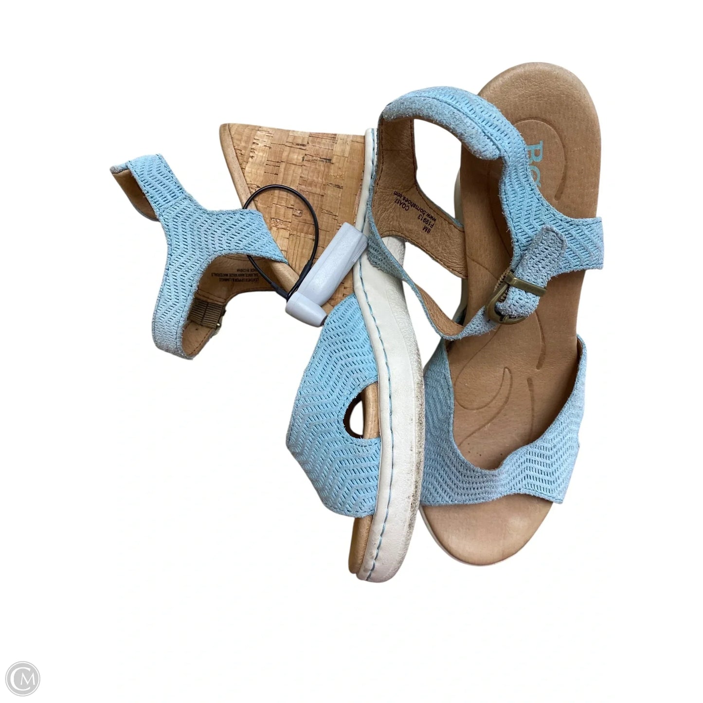 Sandals Heels Wedge By Born In Blue & Brown, Size: 8