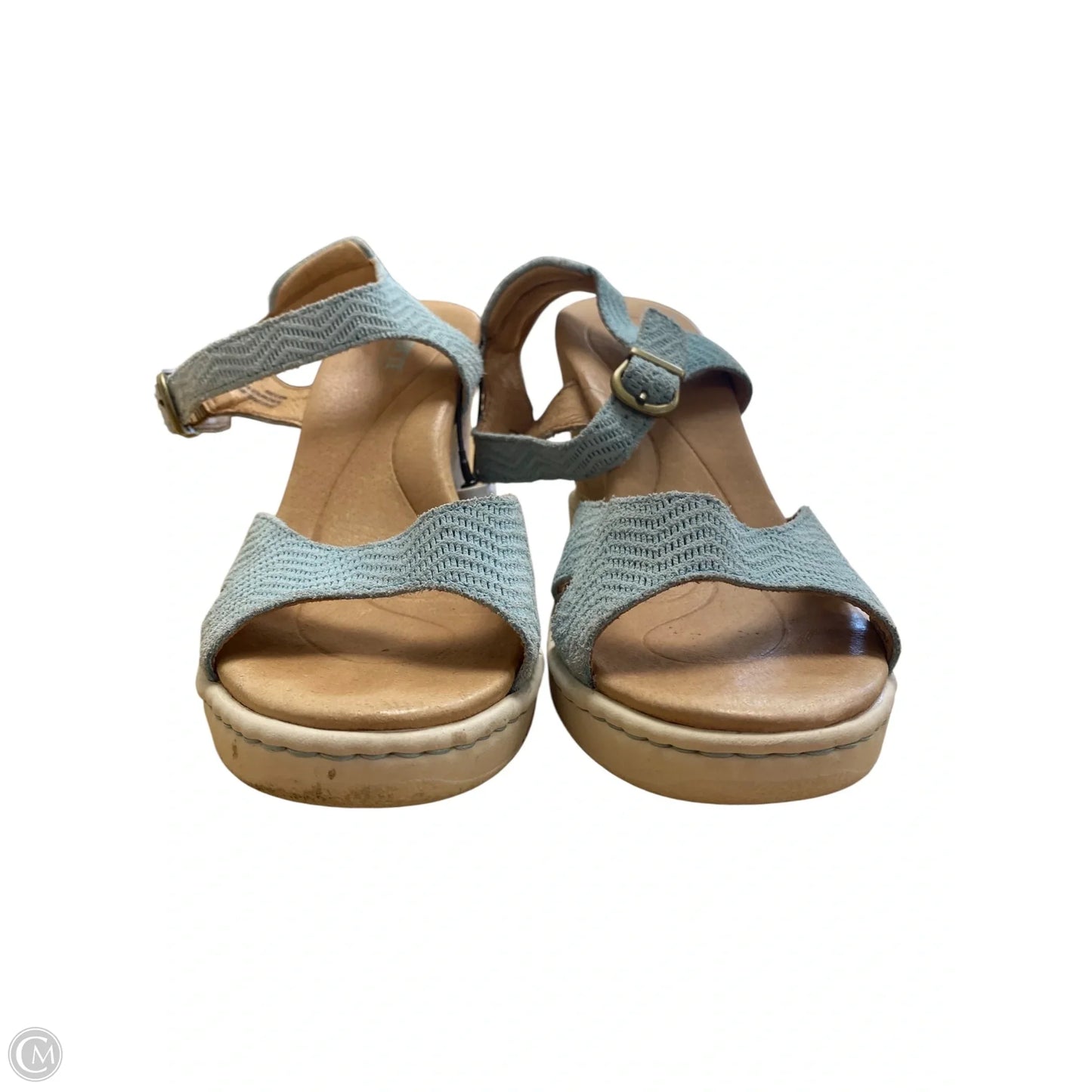 Sandals Heels Wedge By Born In Blue & Brown, Size: 8