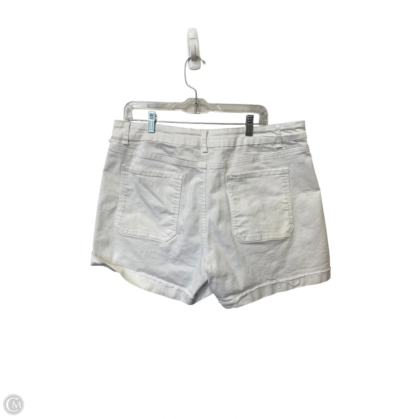 Shorts By One 5 One In White Denim, Size: 16