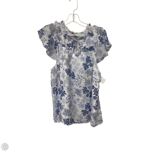 Top Sleeveless By Loft In Floral Print, Size: L