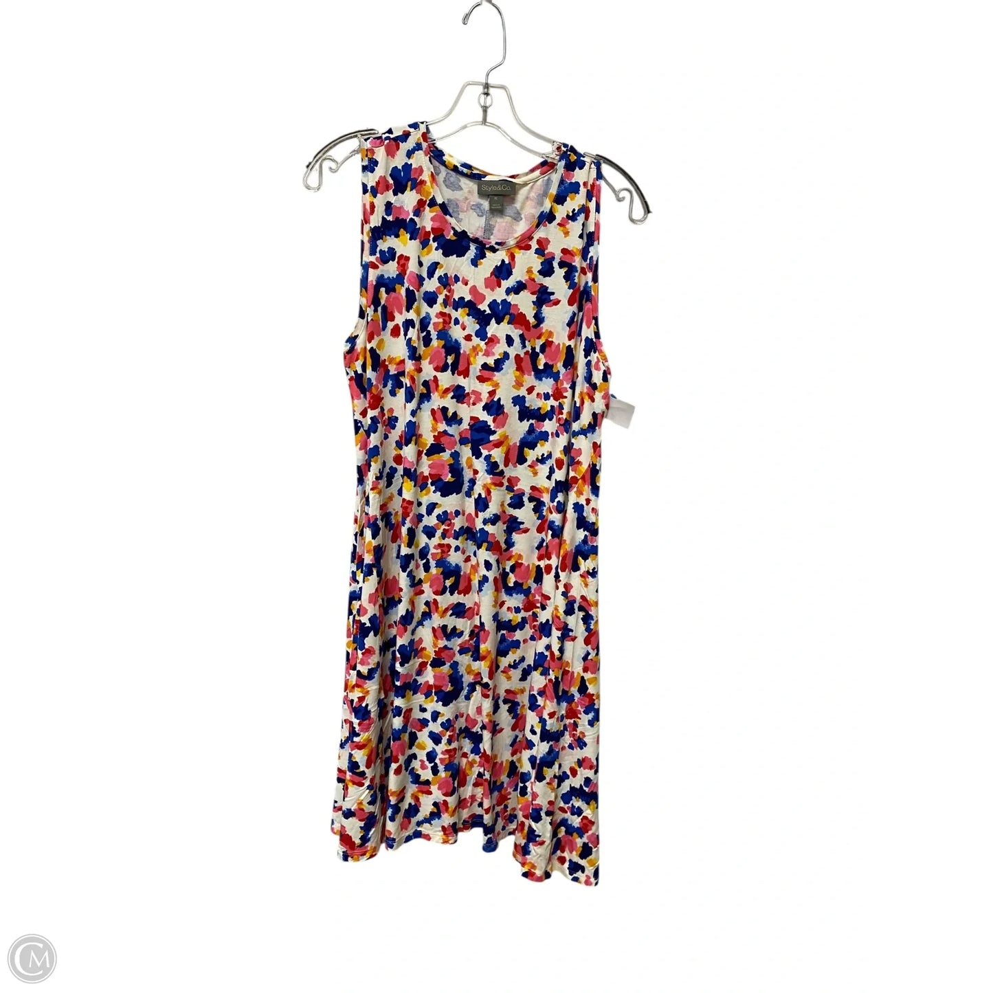 Dress Casual Midi By Style And Company In Multi-colored, Size: Xl
