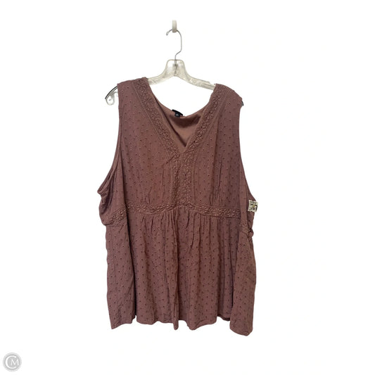 Top Sleeveless By Torrid In Mauve, Size: 28