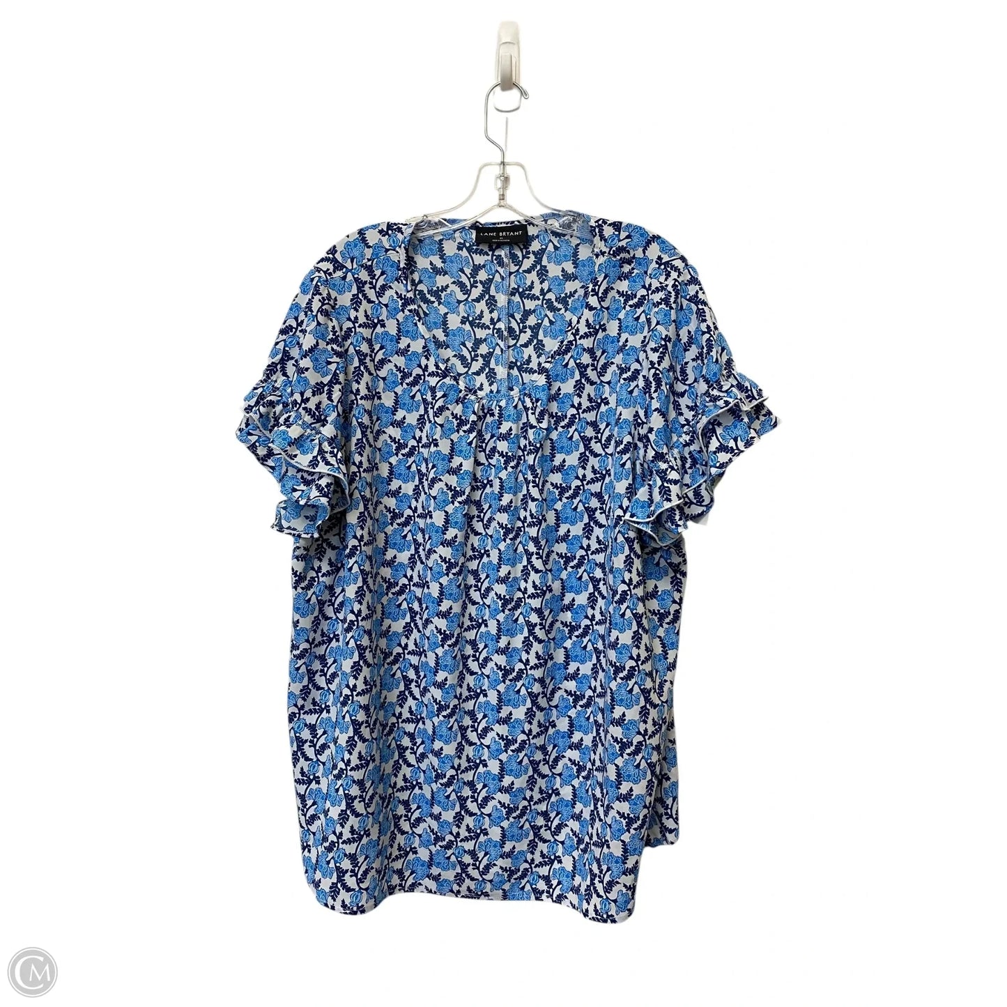 Top Short Sleeve By Lane Bryant In Blue, Size: 20