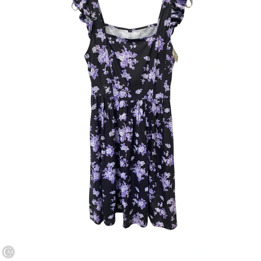 Dress Casual Short By Cmf In Grey & Purple, Size: M