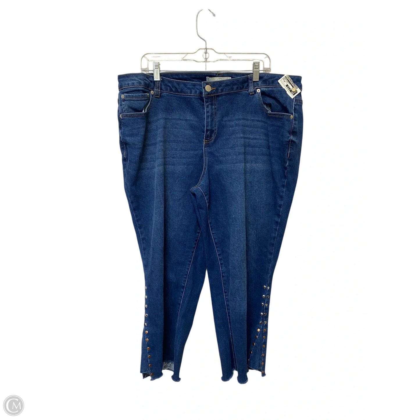Jeans Cropped By Cato In Blue Denim, Size: 20