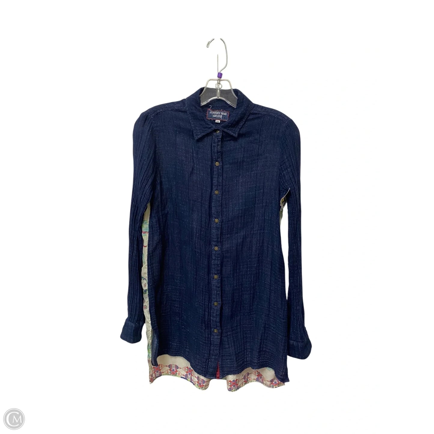 Top Long Sleeve By Johnny Was In Floral Print, Size: Xs