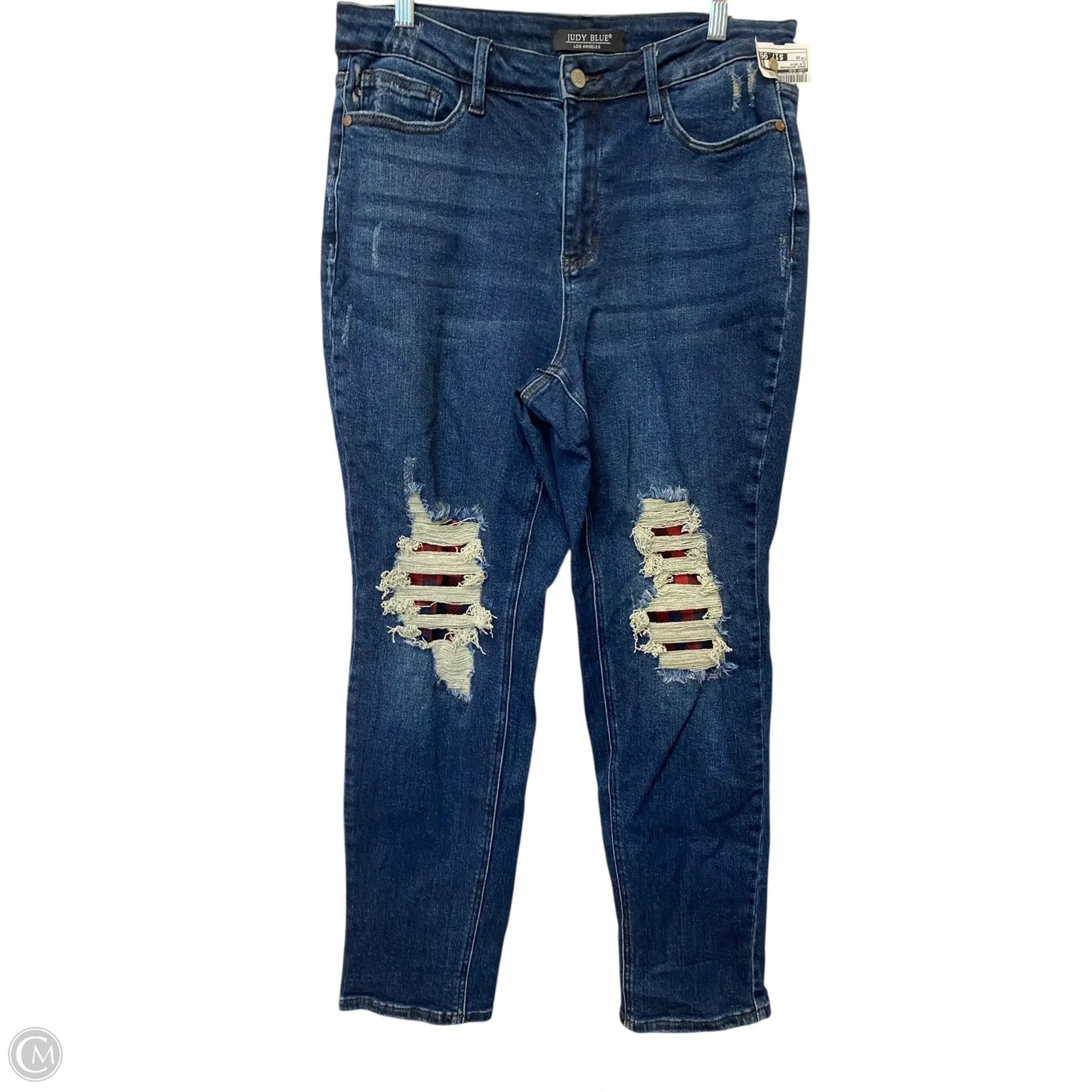 Jeans Boyfriend By Judy Blue In Blue Denim, Size: 14