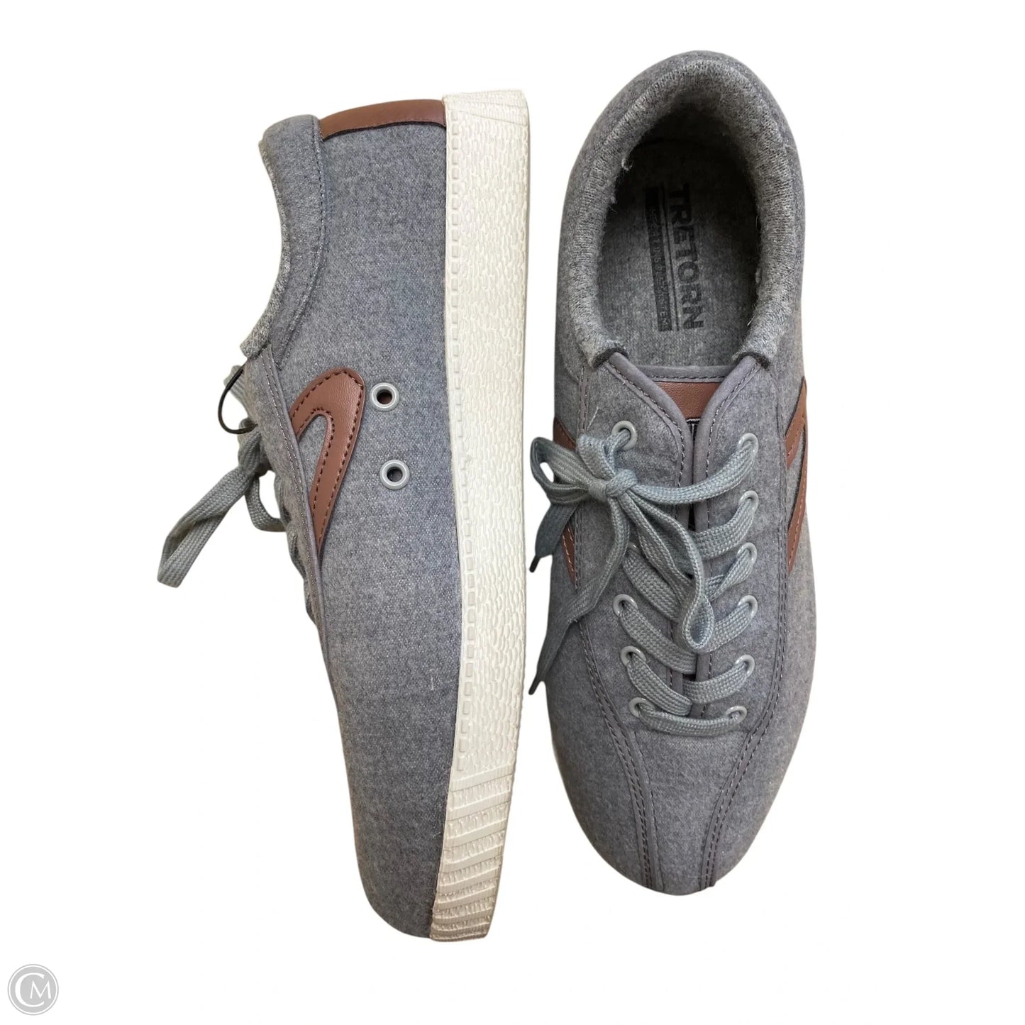 Shoes Sneakers By Clothes Mentor In Grey, Size: 9.5