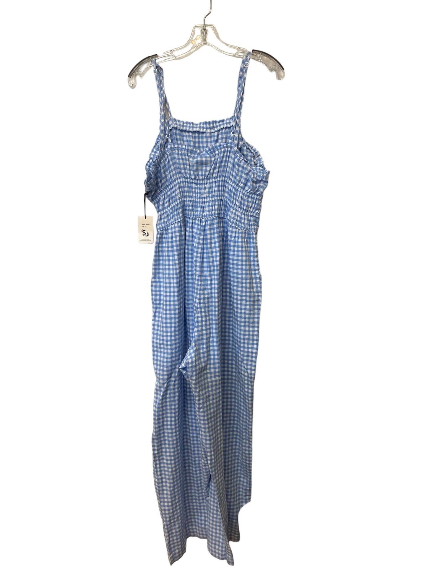 Checkered Pattern Jumpsuit Clothes Mentor, Size Xl