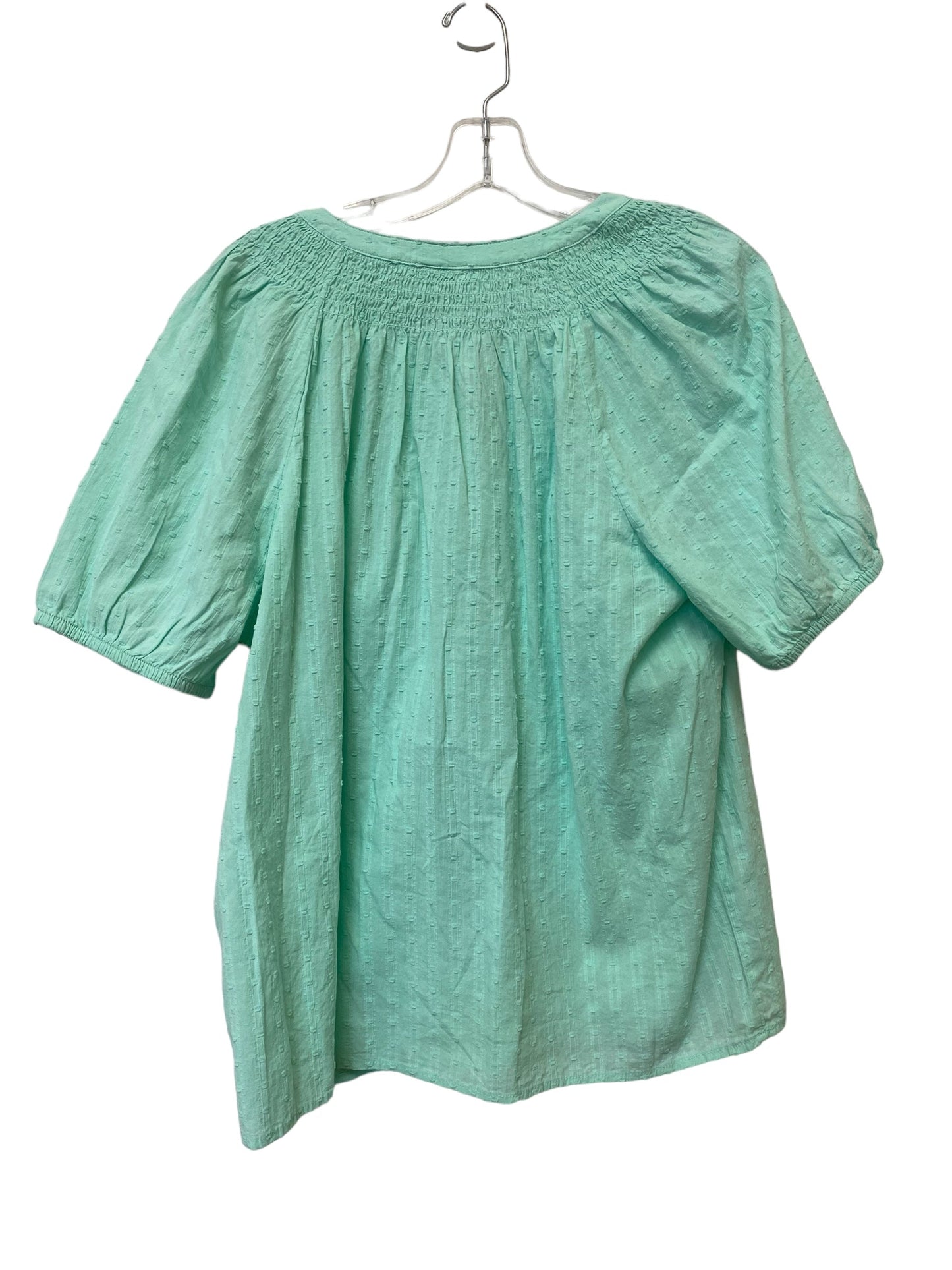 Green Top Short Sleeve St Johns Bay, Size L