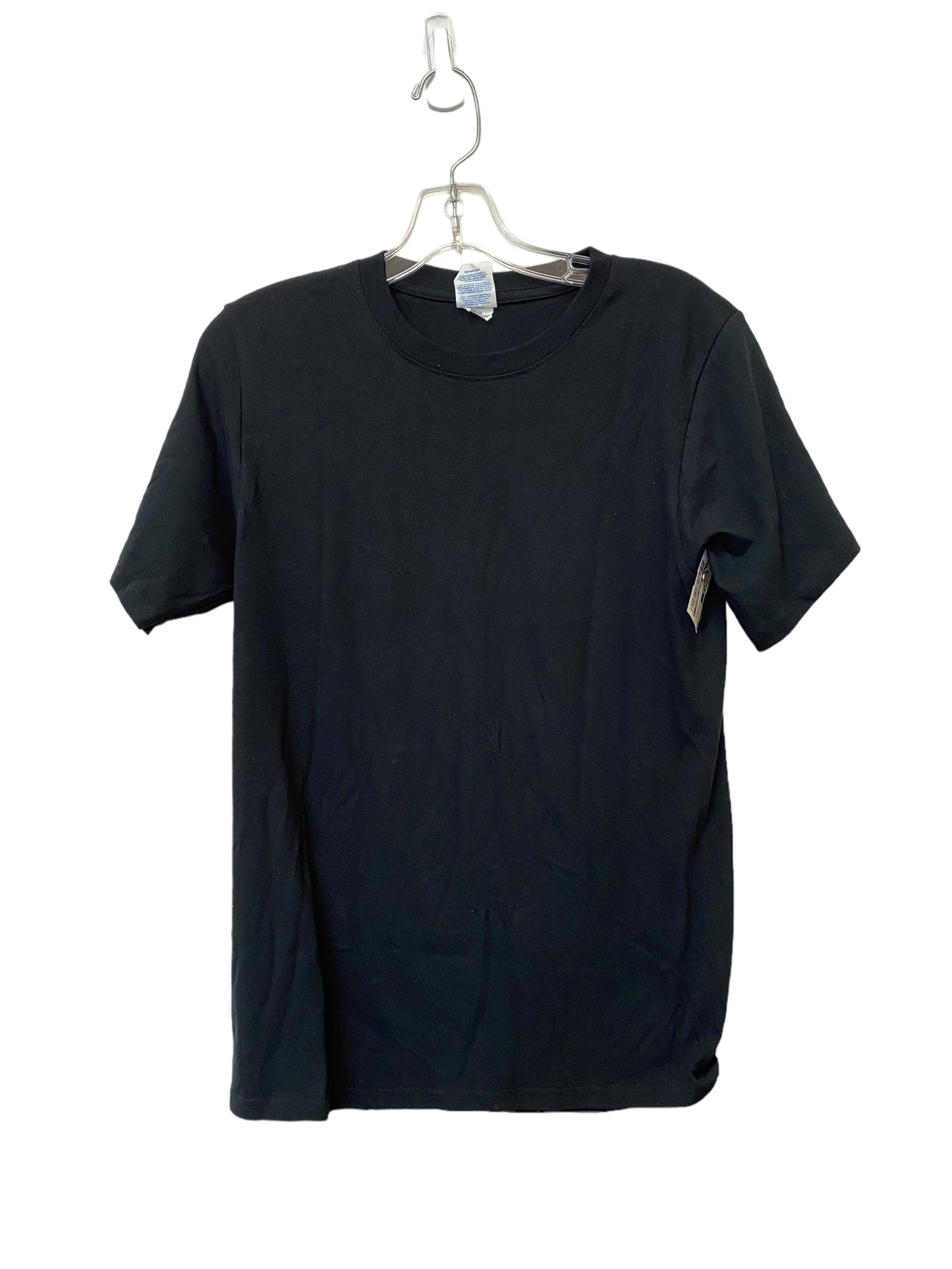Black Top Short Sleeve Clothes Mentor, Size Petite   S