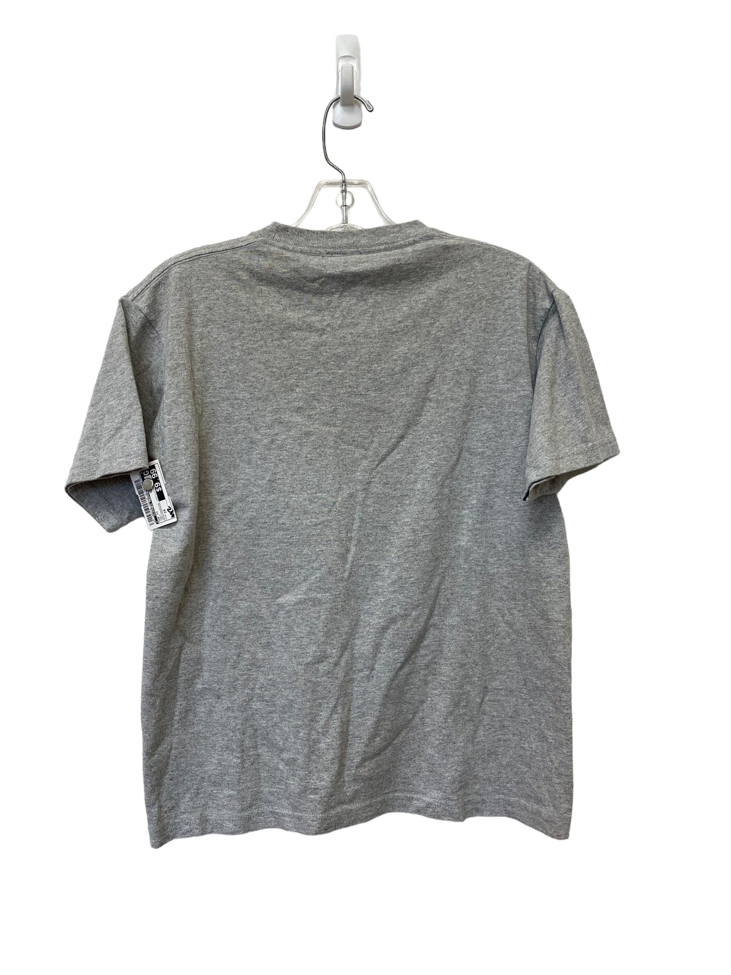Grey Top Short Sleeve Clothes Mentor, Size 14