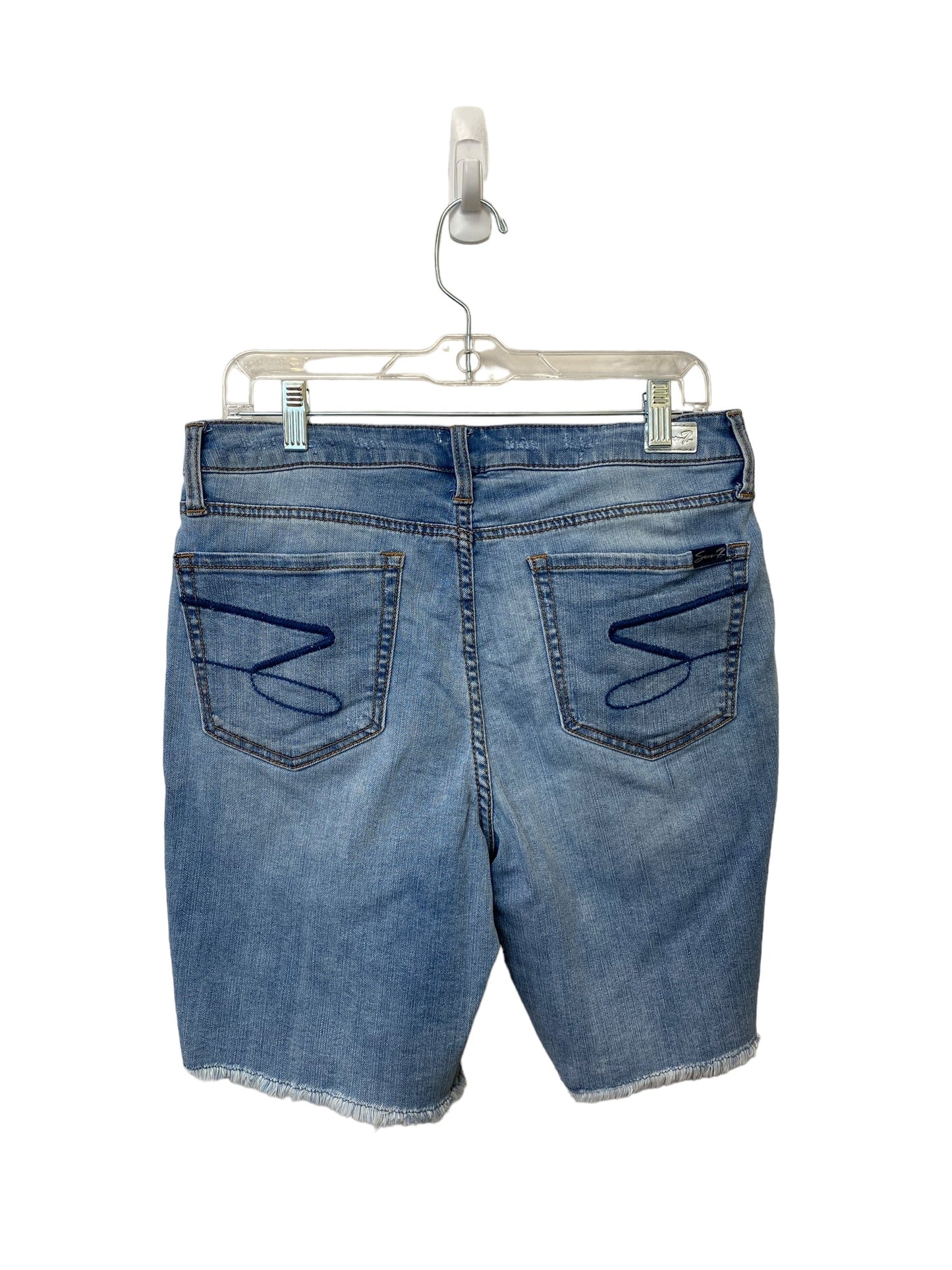 Blue Denim Shorts 7 For All Mankind, Size 10