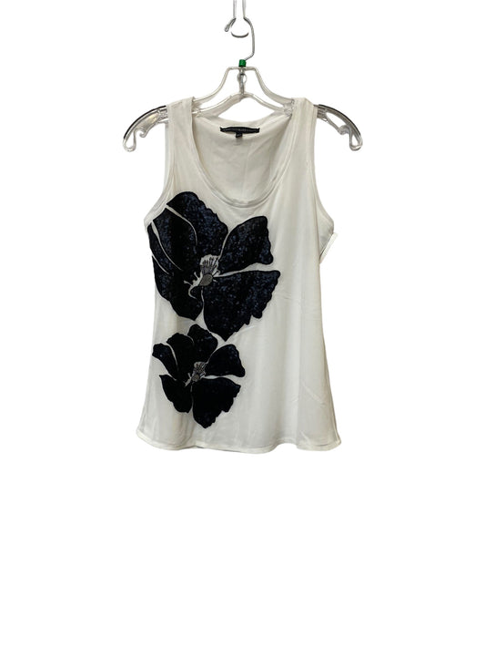 Floral Print Top Sleeveless White House Black Market, Size Xxs