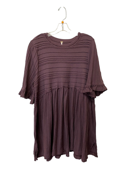 Tunic Short Sleeve By Free People In Purple, Size: M