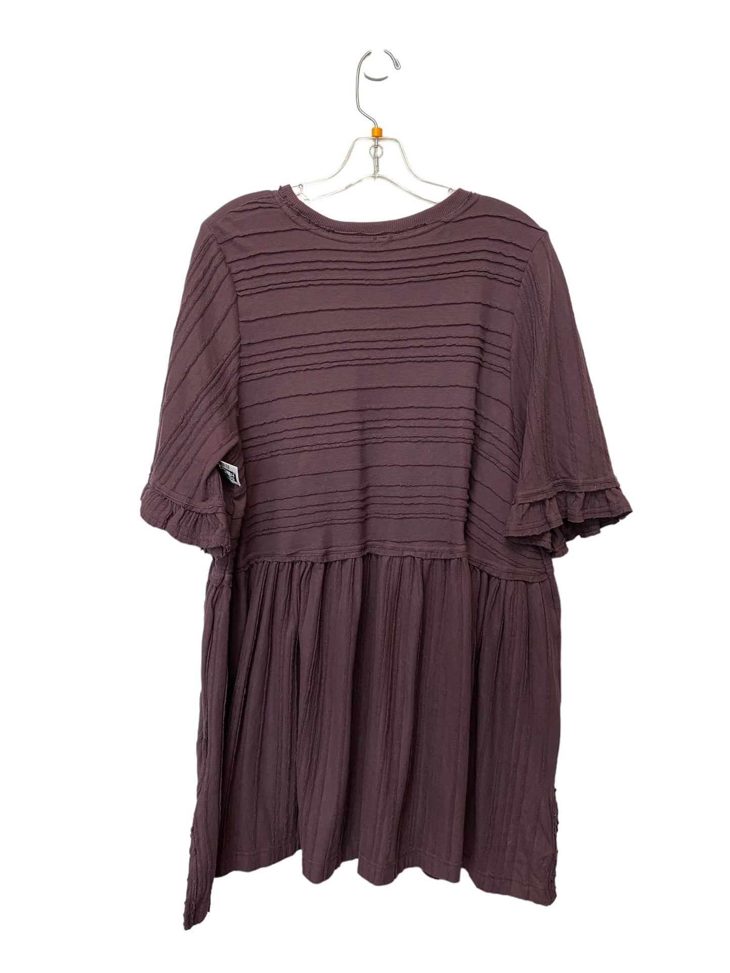 Tunic Short Sleeve By Free People In Purple, Size: M