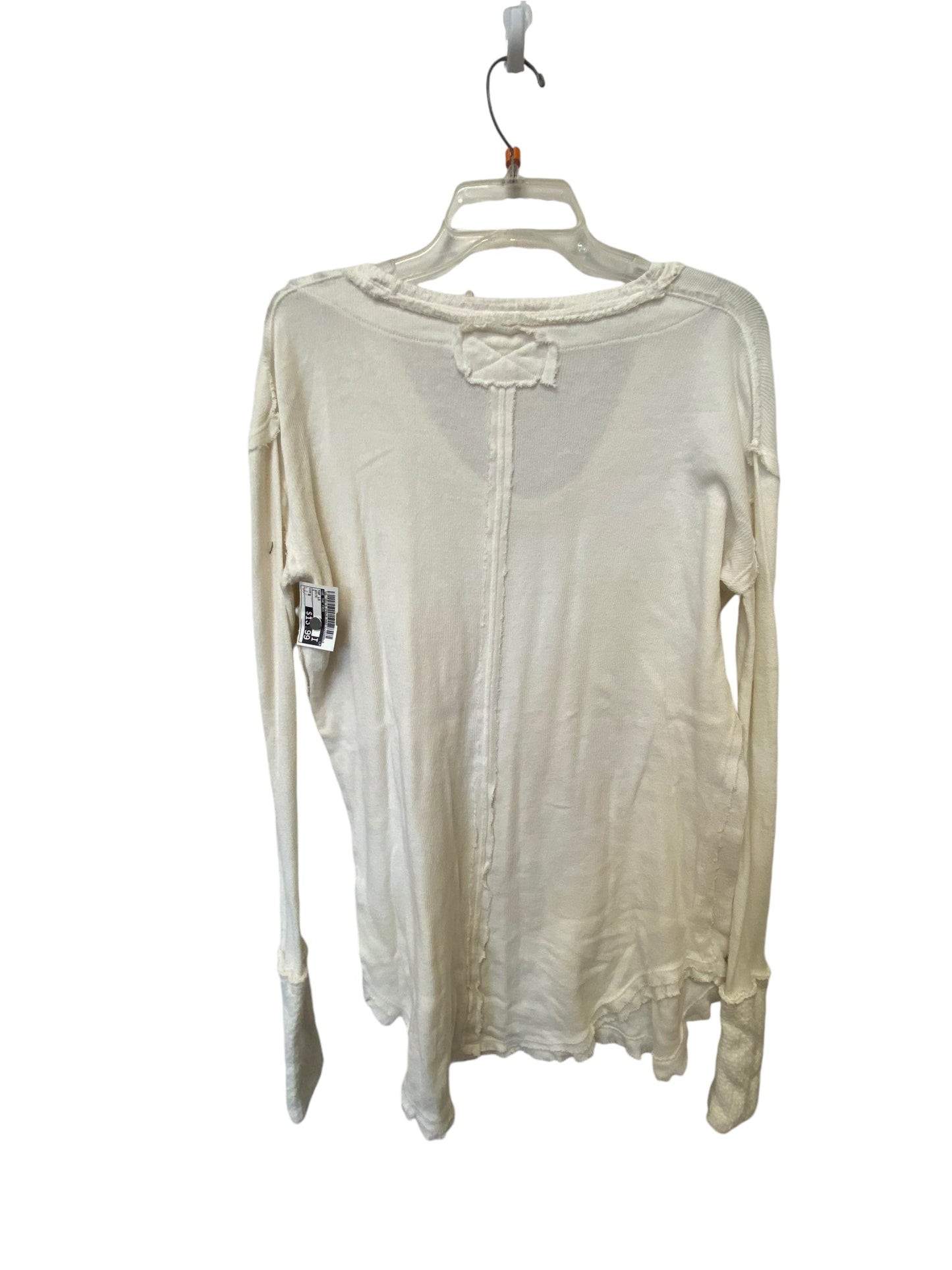 Top Long Sleeve By We The Free In White, Size: S