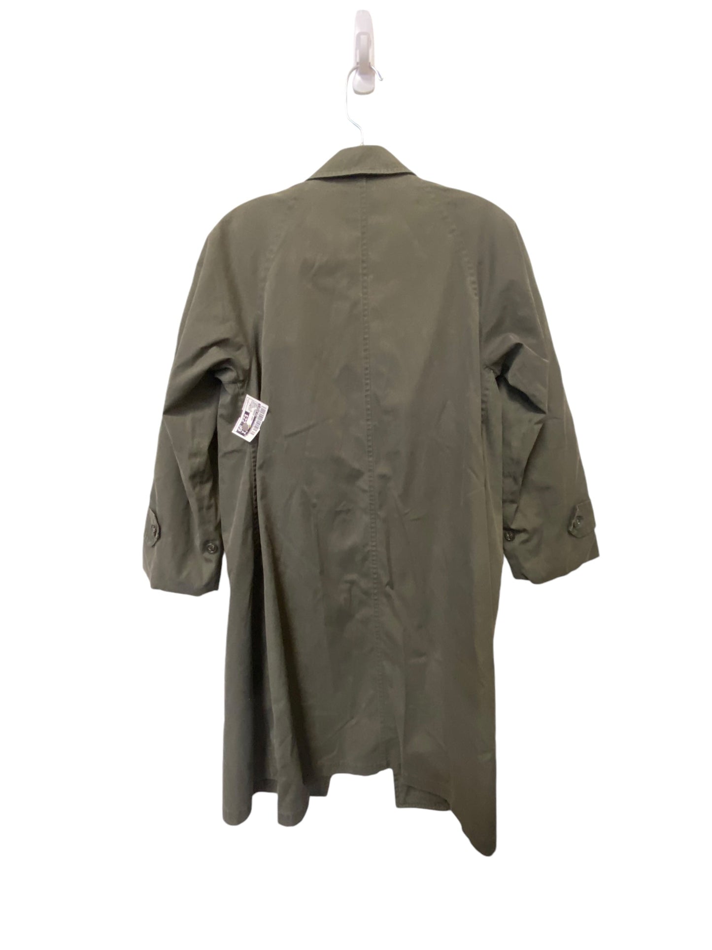 Coat Trench Coat By London Fog In Green, Size: Petite   S