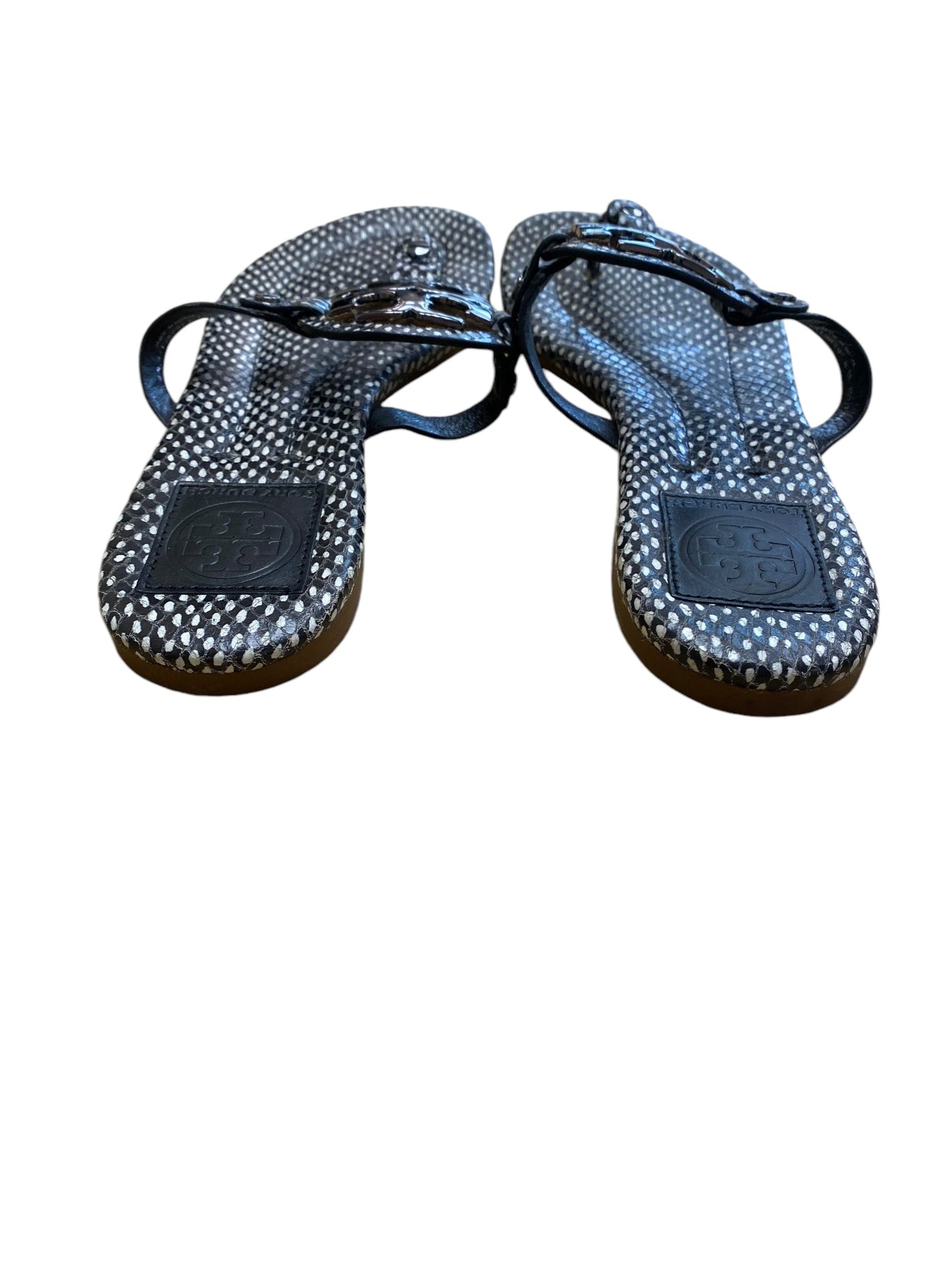 Sandals Flip Flops By Tory Burch In Snakeskin Print, Size: 7.5