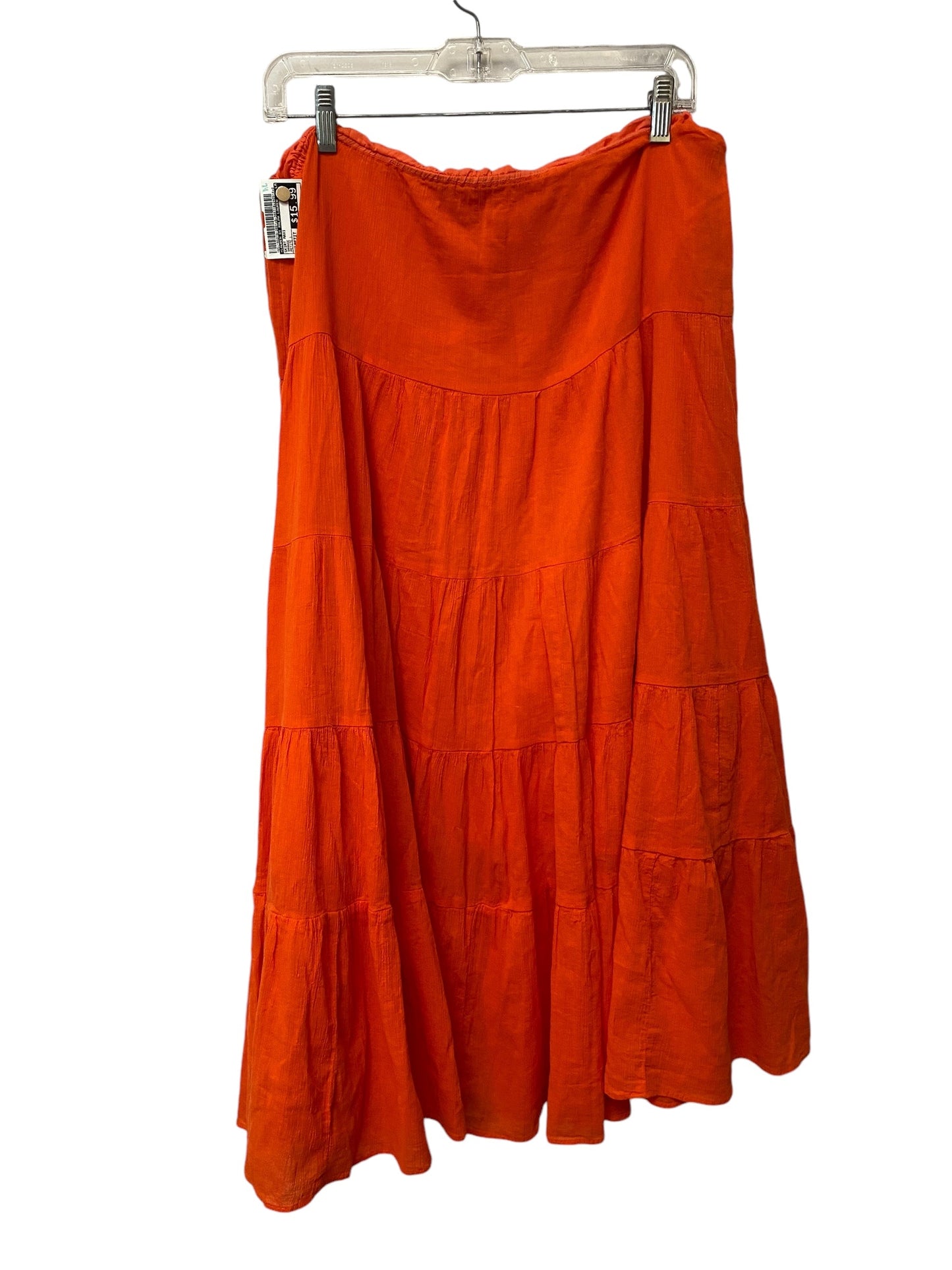 Skirt Maxi By Lauren By Ralph Lauren In Orange, Size: Petite L