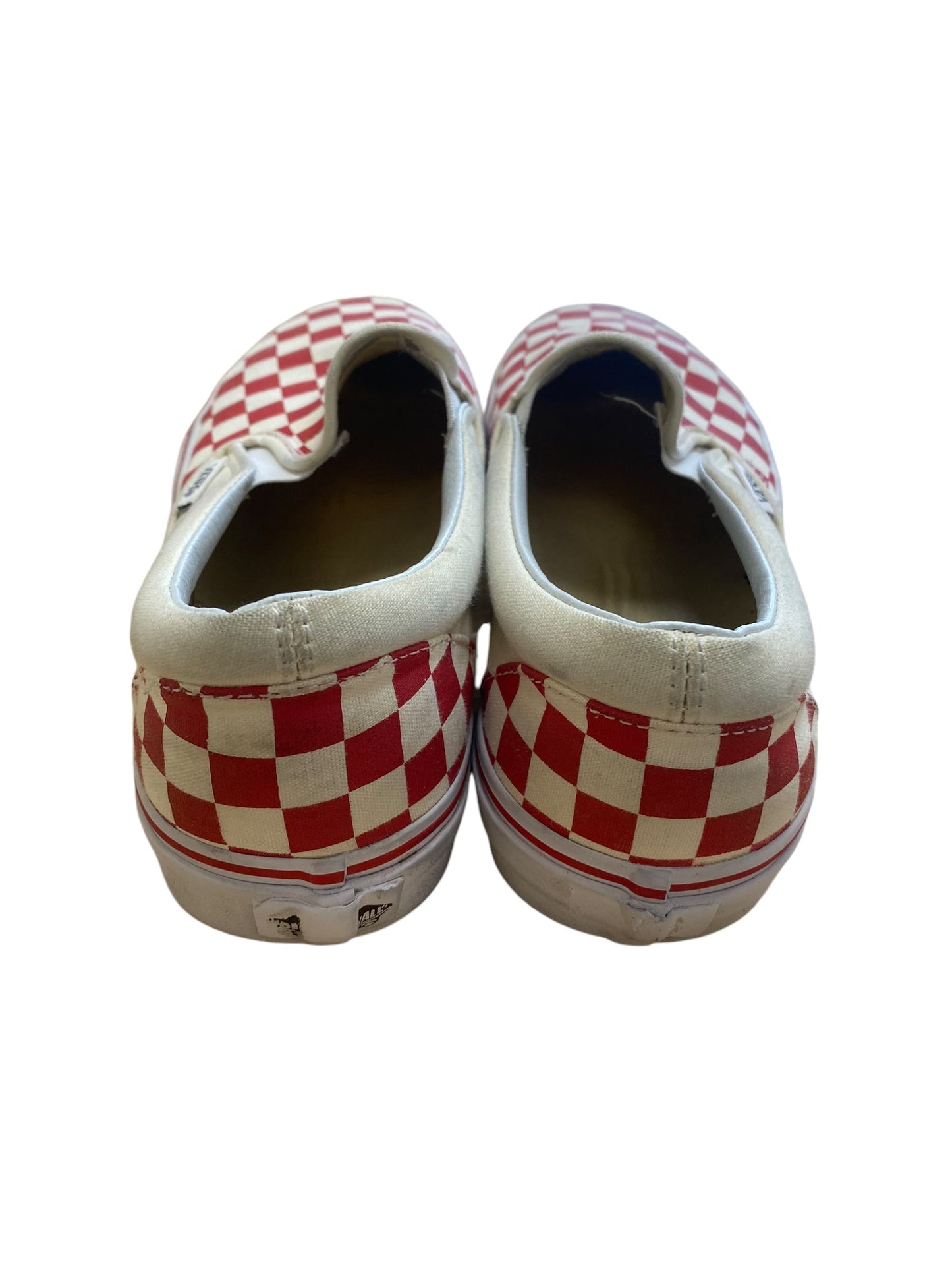 Shoes Flats By Vans In Checkered Pattern, Size: 9.5