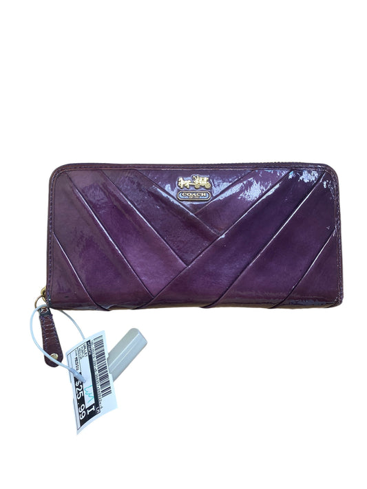 Wallet By Coach, Size: Medium