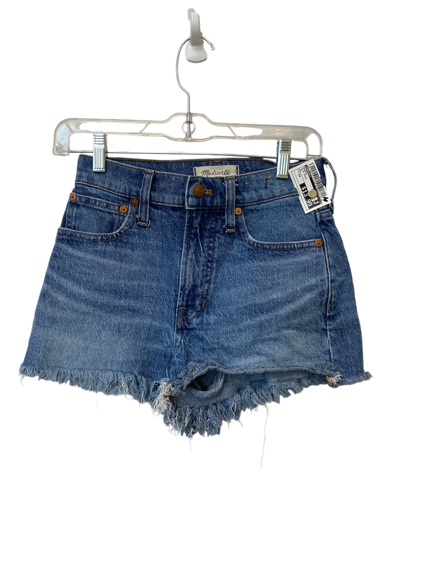 Shorts By Madewell In Blue Denim, Size: 24