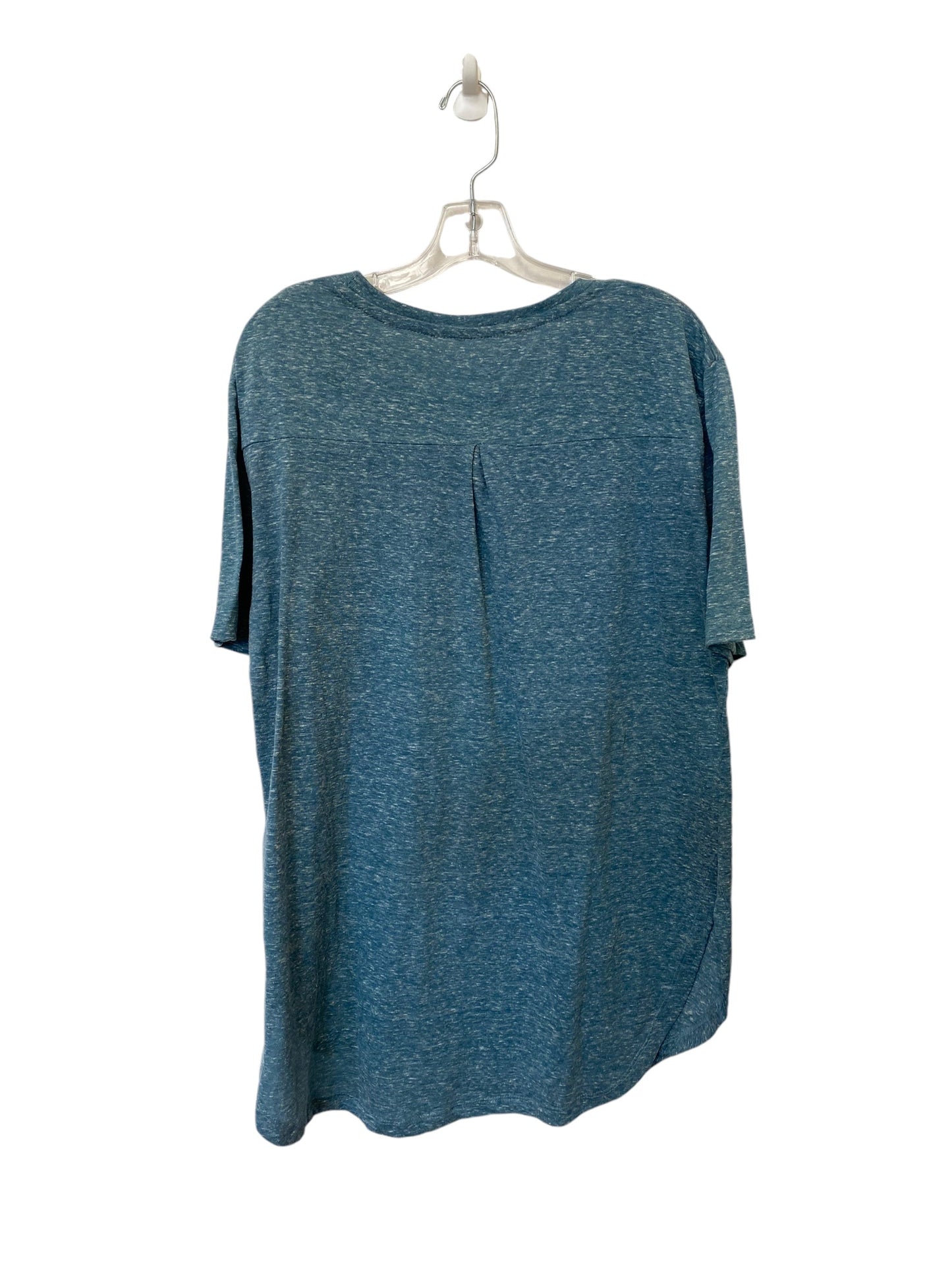 Top Short Sleeve By Clothes Mentor In Blue, Size: 2x