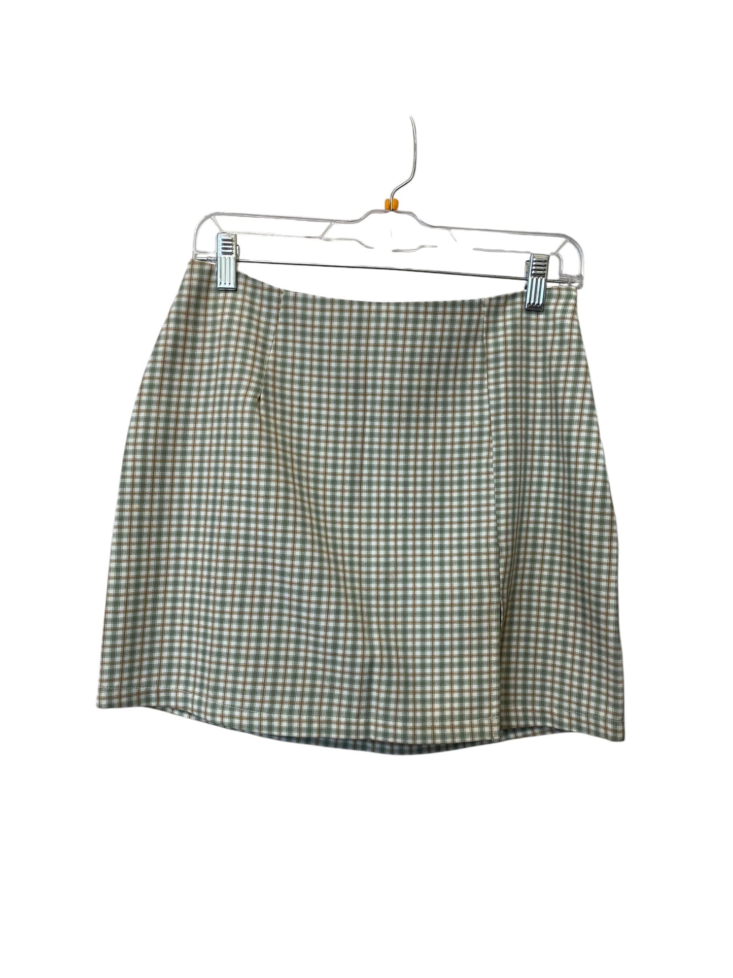 Skirt Mini & Short By Cotton Candy In Plaid Pattern, Size: M